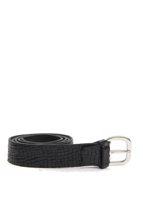 Black leather belt ITALIAN BELTS | 528/35PELLE-NERO